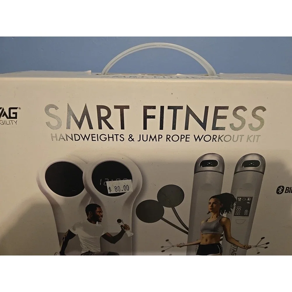 Motag‎ SMRT Fitness Handweights and Jump Rope Workout Kit Bluetooth New In Box